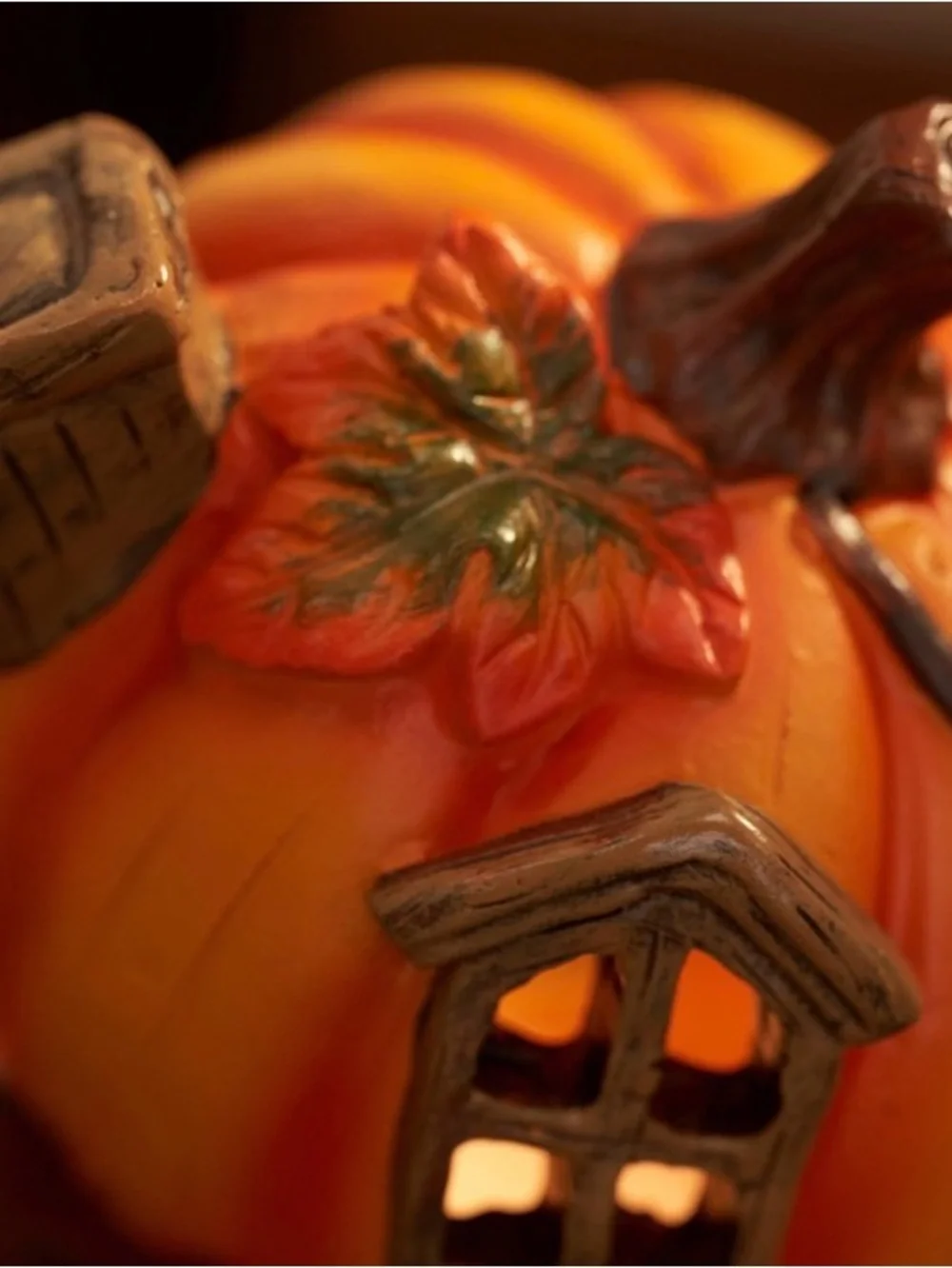 Stacked Pumpkin Cottage Pink Zebra Accent Shade Fall Decor